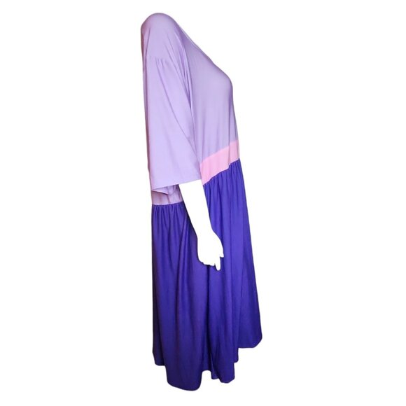 Enchanted Dress Shop Womens Plus Size 4XL Purple Pink Princess Bounding Pullover - Picture 4 of 7